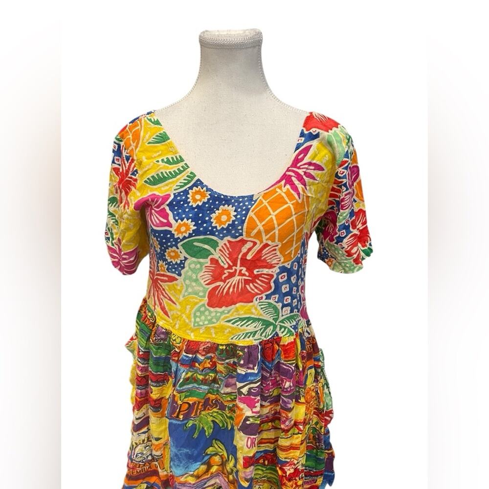 Jams World Floret Hattie Dress Tropical Hawaiian Floral Wearable Art Size S - Picture 2 of 9